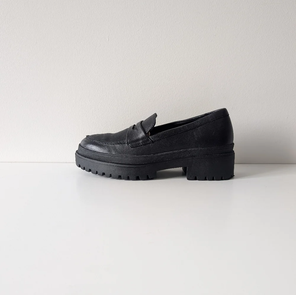 Portland Leather Goods Patina Zoe Chunky Loafers Size: 7 - Picture 3 of 7
